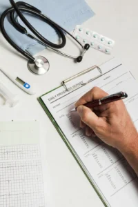 medical report with medical equipment at ivf clinic in cyprus